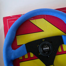 Load image into Gallery viewer, Blue Momo Suede Steering Wheel
