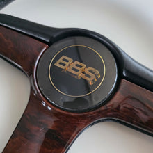 Load image into Gallery viewer, BBS "Briar Wood" Three Spoke Steering Wheel
