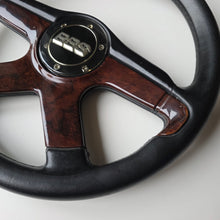Load image into Gallery viewer, BBS "Briar Wood" Four Spoke Spoke Steering Wheel
