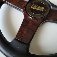 Load image into Gallery viewer, BBS "Briar Wood" Three Spoke Spoke Steering Wheel
