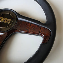 Load image into Gallery viewer, BBS "Briar Wood" Three Spoke Spoke Steering Wheel
