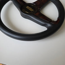 Load image into Gallery viewer, BBS "Briar Wood" Three Spoke Spoke Steering Wheel

