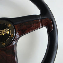 Load image into Gallery viewer, BBS "Briar Wood" Three Spoke Spoke Steering Wheel
