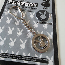Load image into Gallery viewer, Vintage Play Boy Key Chain + Badge
