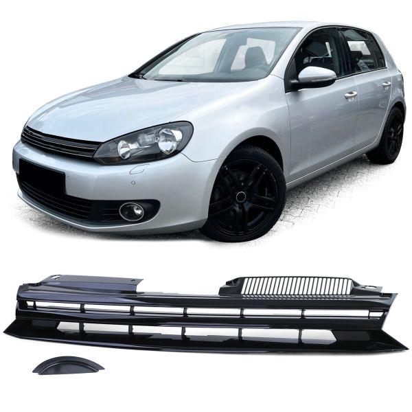 Badgeless Gloss Black Front Grill Golf Mk6