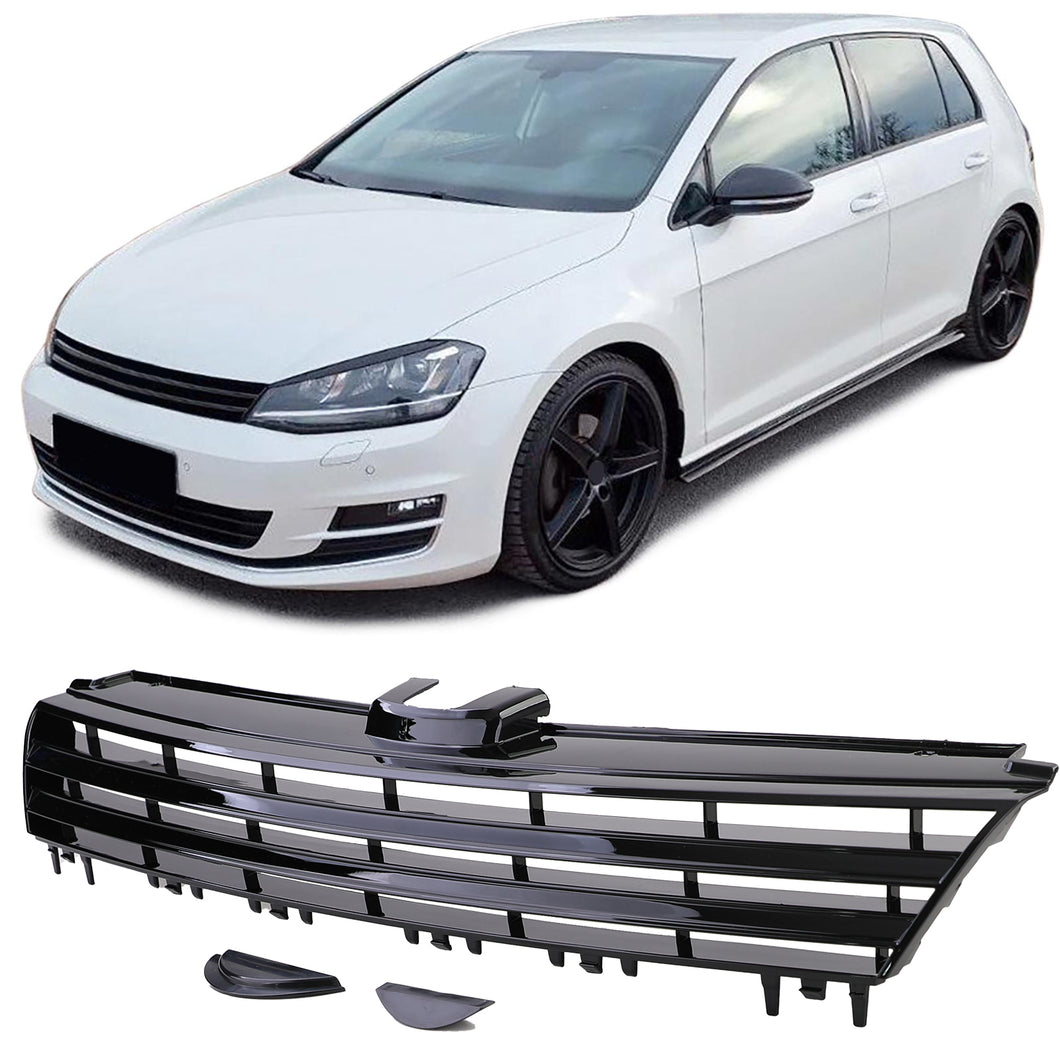 Badgeless Gloss Black Front Grill Golf Mk7