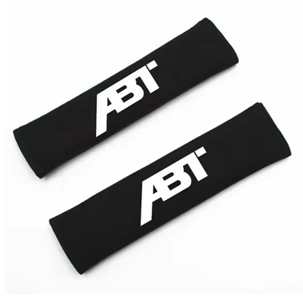 Black ABT Sportsline Seat Belt Pad Set