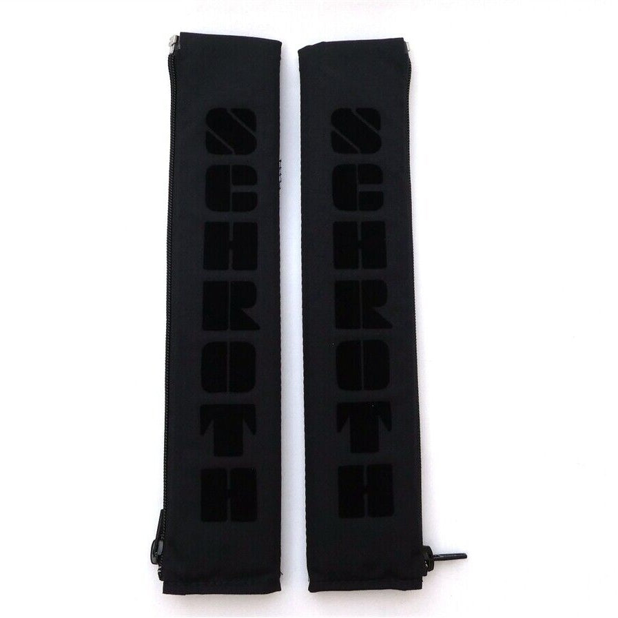 Black/Black Flock SCHROTH Seat Belt Pad Set