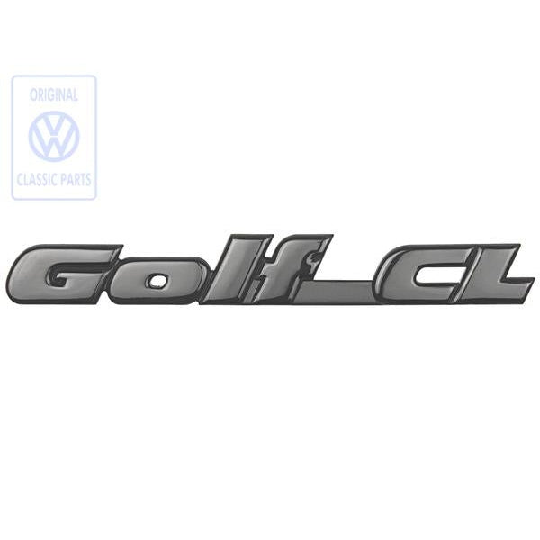 Black Golf CL Rear Badge Golf Mk3