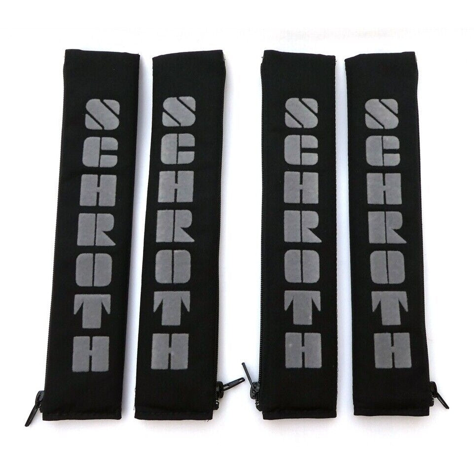 Black/Gray SCHROTH Seat Belt Pad Set