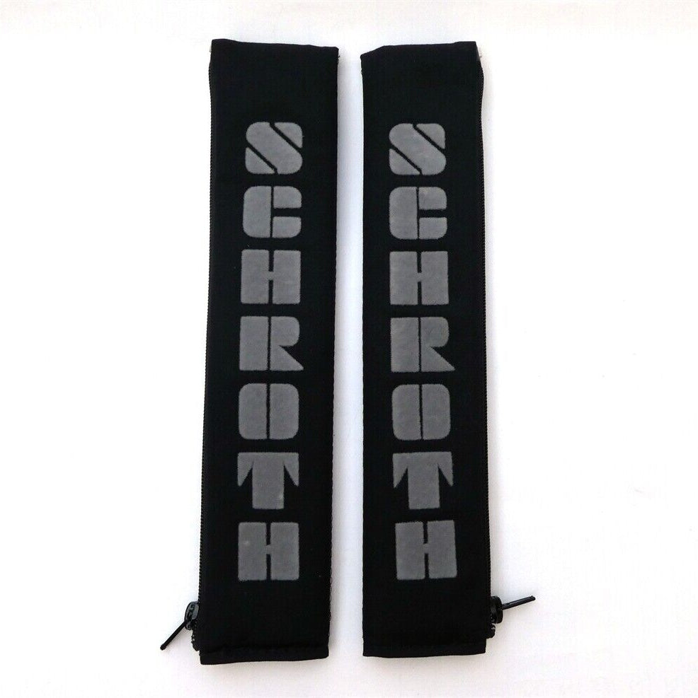 Black/Gray SCHROTH Seat Belt Pad Set