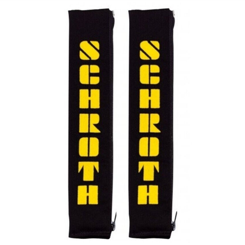 Black/Yellow SCHROTH Seat Belt Pad Set