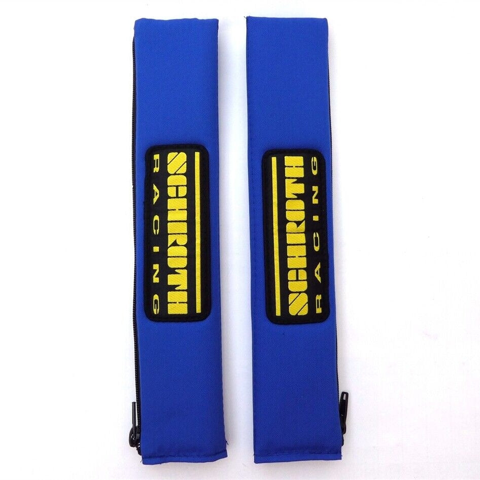 Blue SCHROTH Racing Seat Belt Pad Set