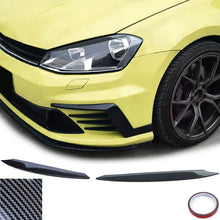 Load image into Gallery viewer, Carbon Look Eyebrow Headlight Spoiler Set Golf Mk7
