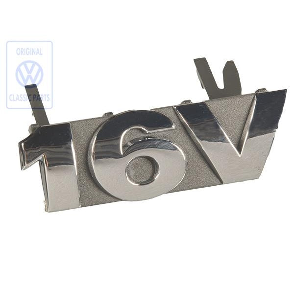 Chrome 16V Grill Badge VW Lupo