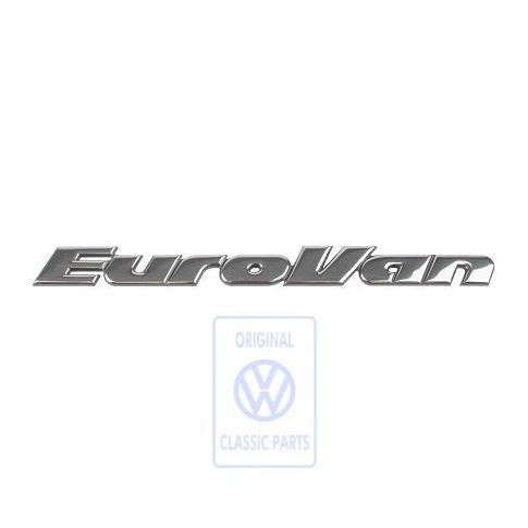 Chrome EuroVan Rear Badge VW Bus T4