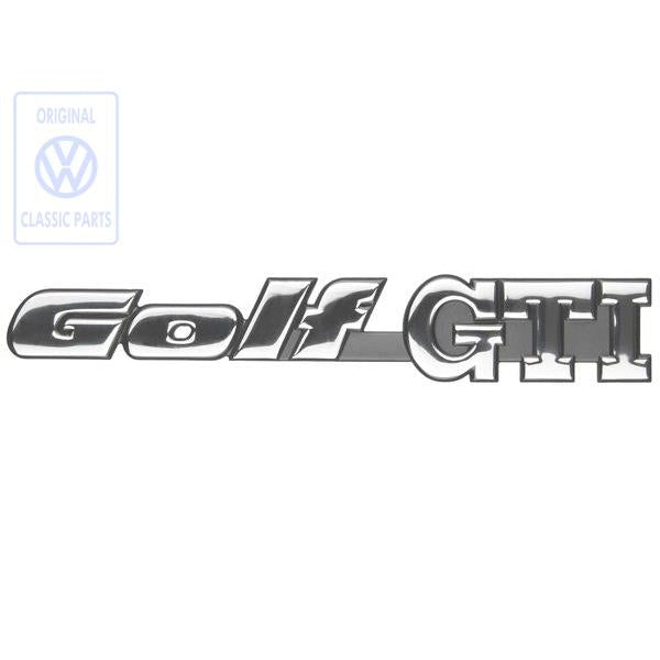 Chrome GTI Rear Badge Golf Mk3