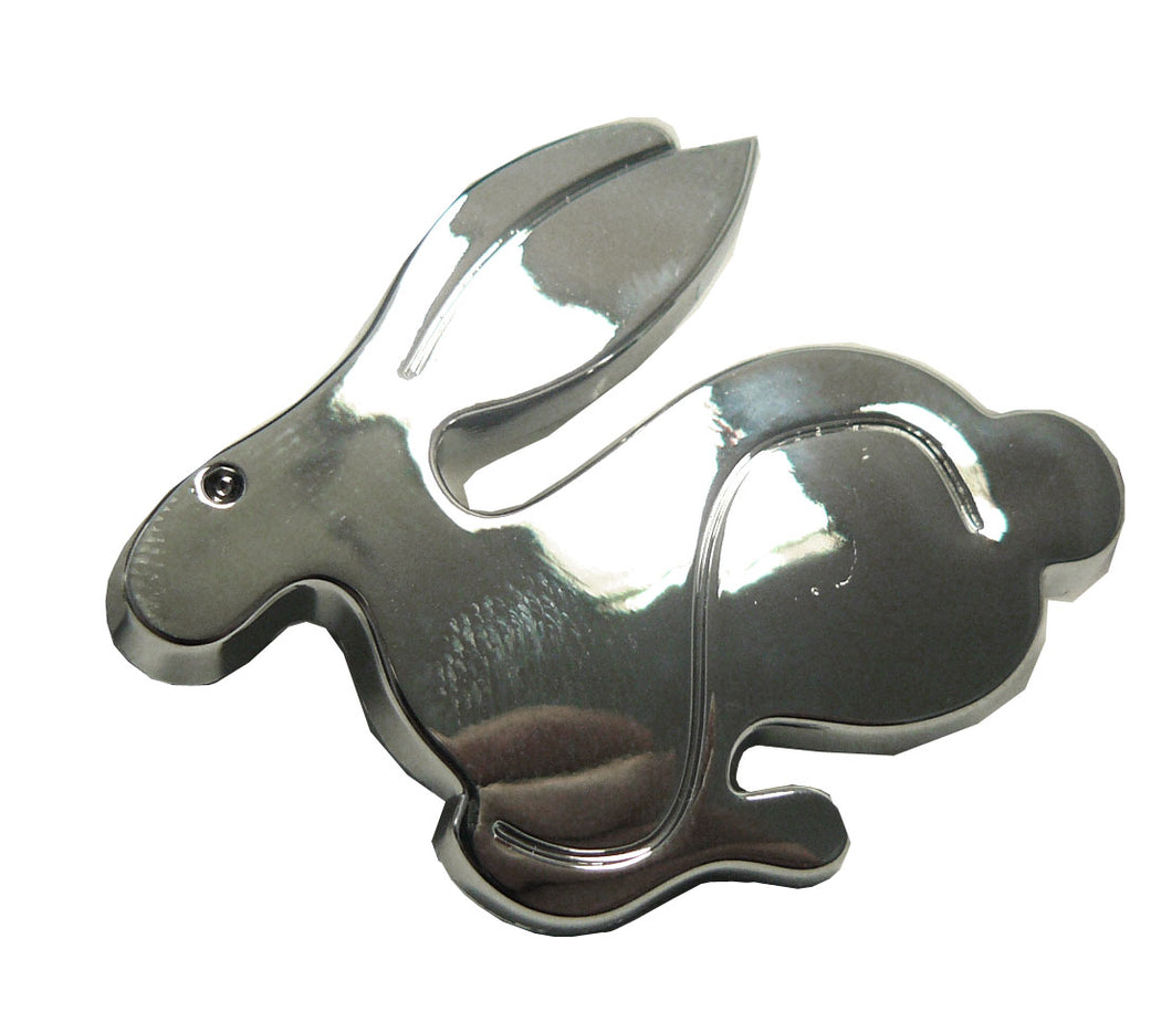 Chrome Rabbit Badge