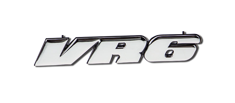 Chrome VR6 Front Grill Badge Golf Mk3