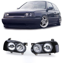 Load image into Gallery viewer, Dual Round Headlight Set Golf Mk3
