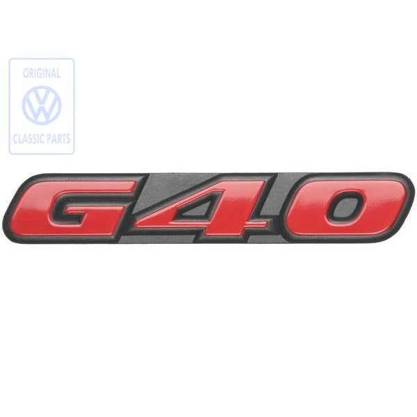 G40 Front Grill Badge Polo Mk2 86C 2F