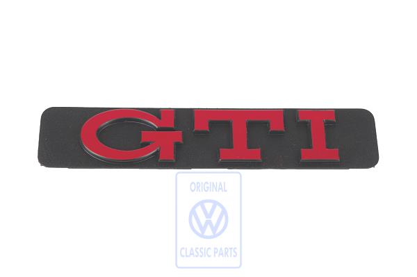 Red GTI Door Trim Badge Golf Mk3