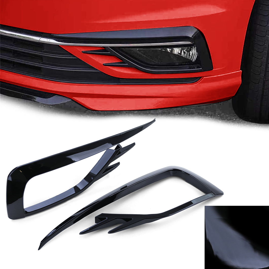 Gloss Black Fog Light Frame Set Golf Mk7 (Facelift)