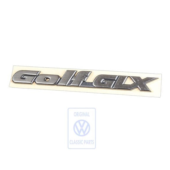 Golf GLX Rear Badge Golf Mk3