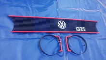 Load image into Gallery viewer, Golf Mk1 GTI Red Stripe Grill (Chrome Badge)
