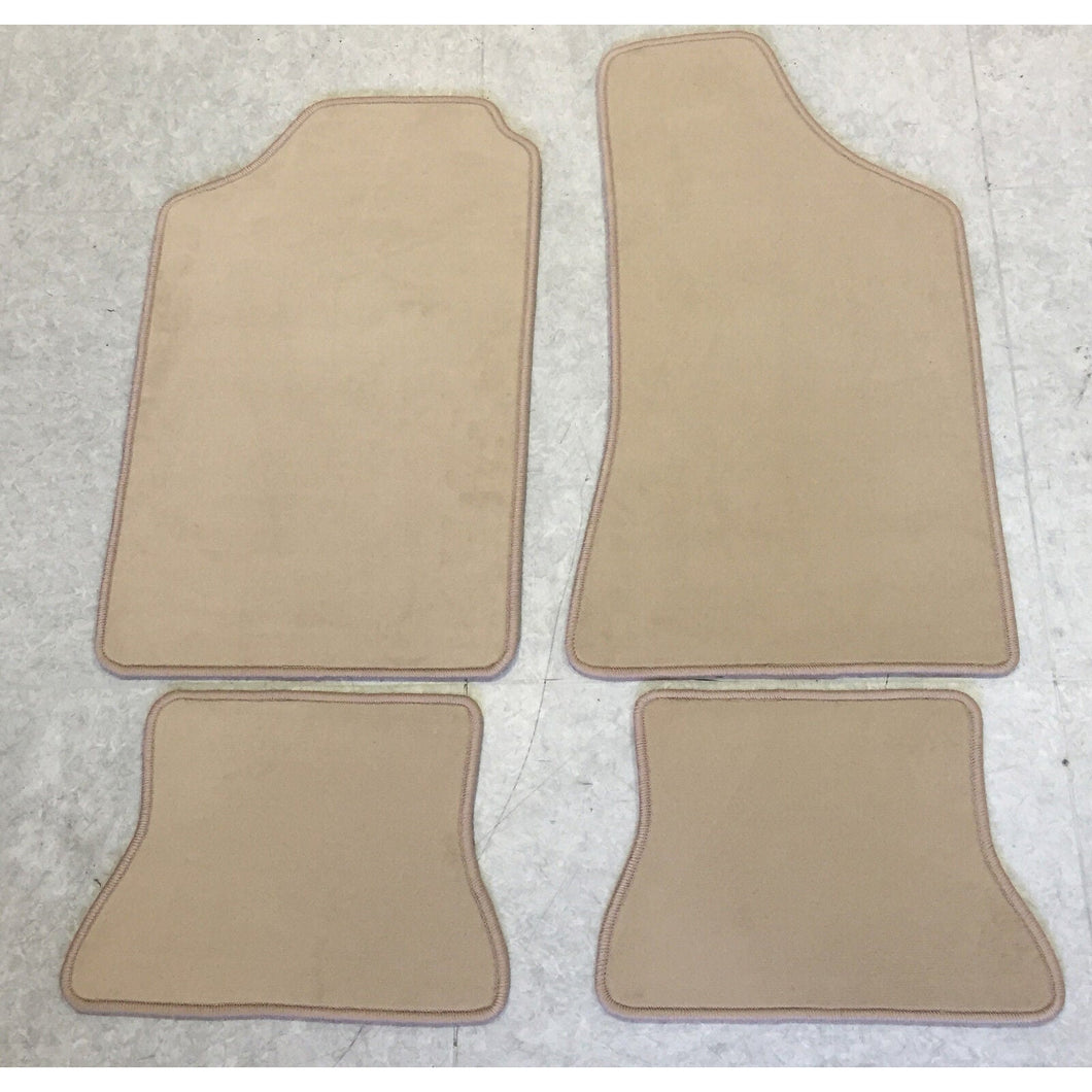 Golf Mk1 Beige Velour Floor Mat Set