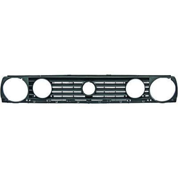 Golf Mk2 Quad Round Grill (All Black)