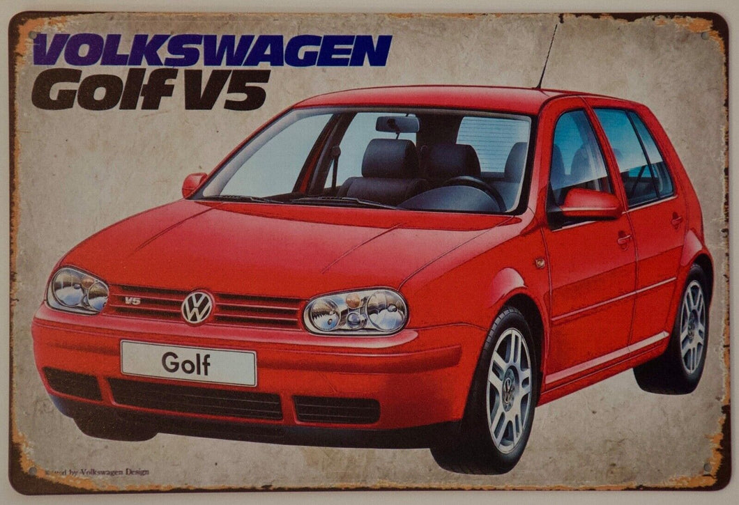 Golf Mk4 V5 Metal Garage Sign