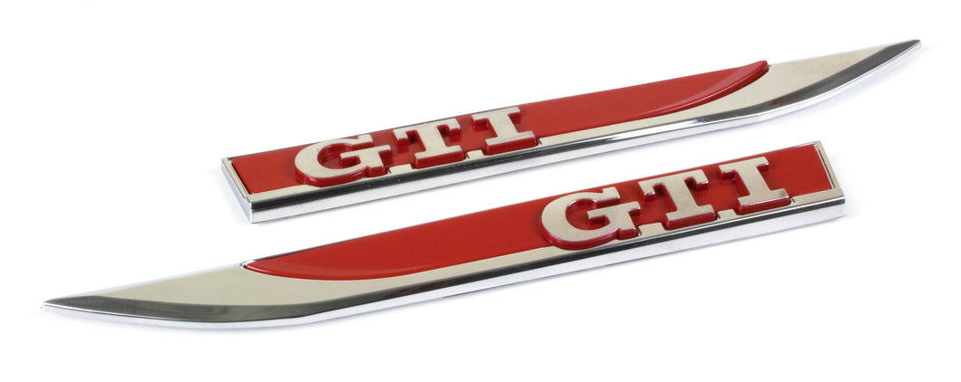Red GTI Fender Badge Set Golf Mk7