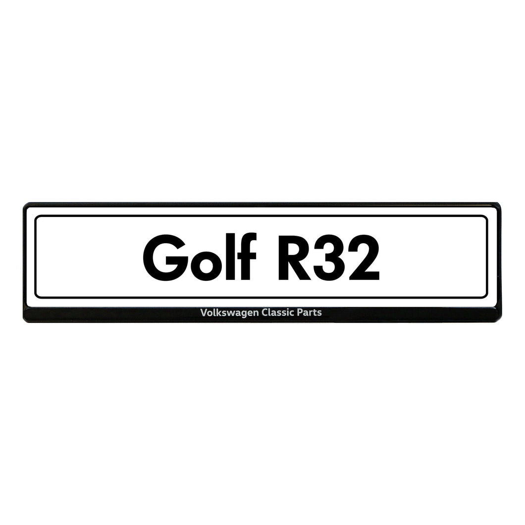 Golf R32 Showroom Licence Plate