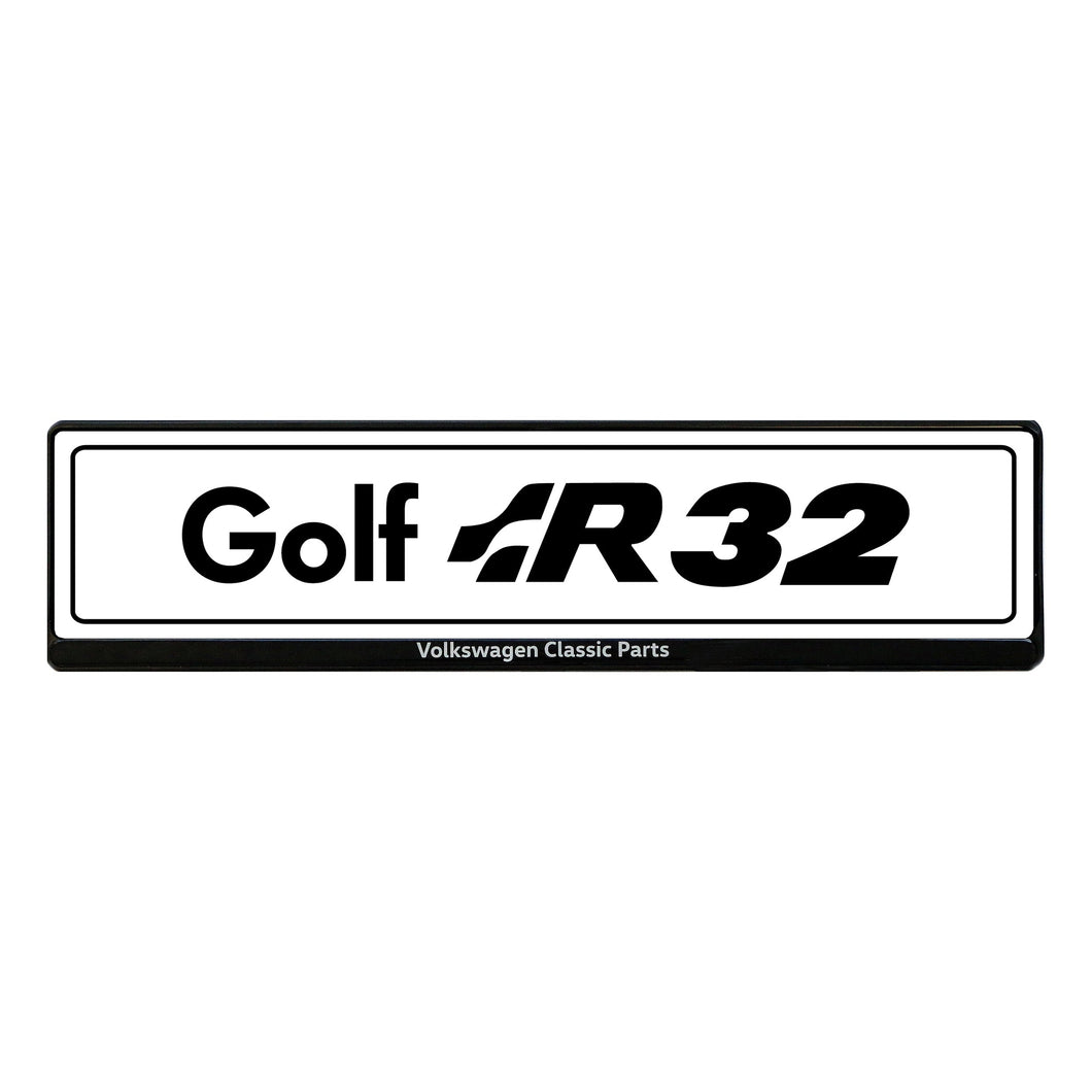 Golf R32 Showroom Licence Plate