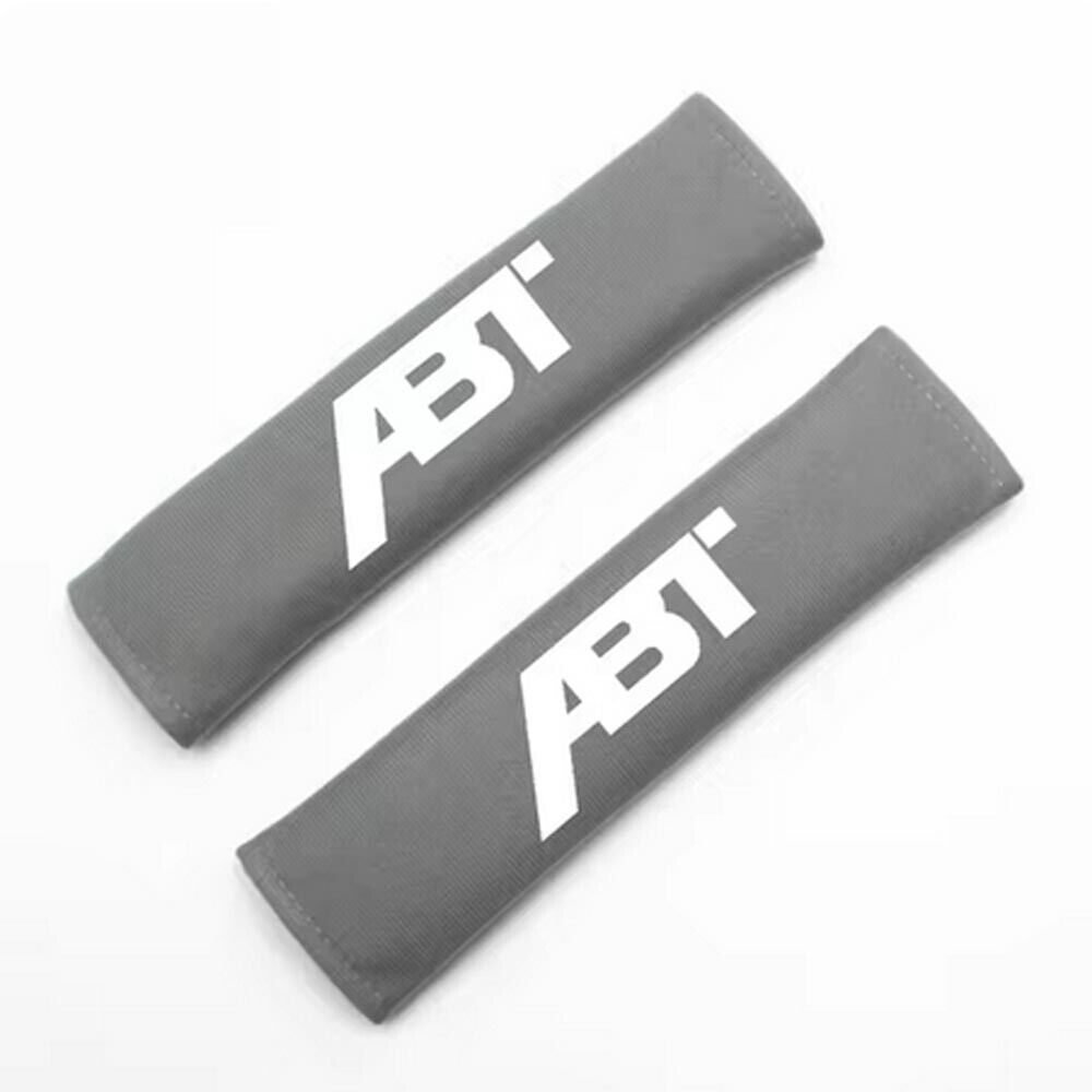 Gray ABT Sportsline Seat Belt Pad Set