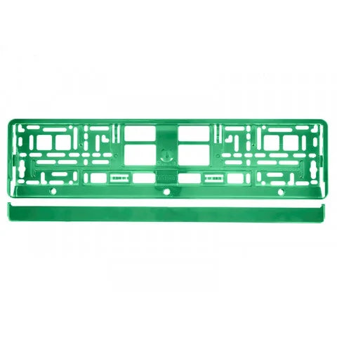 Green Euro Licence Plate Frame
