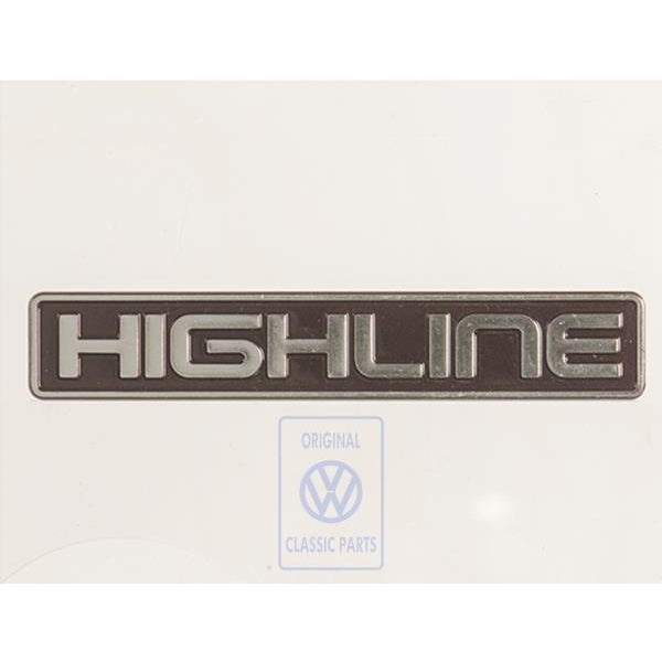 Highline Rear Badge Golf Mk3 Cabrio