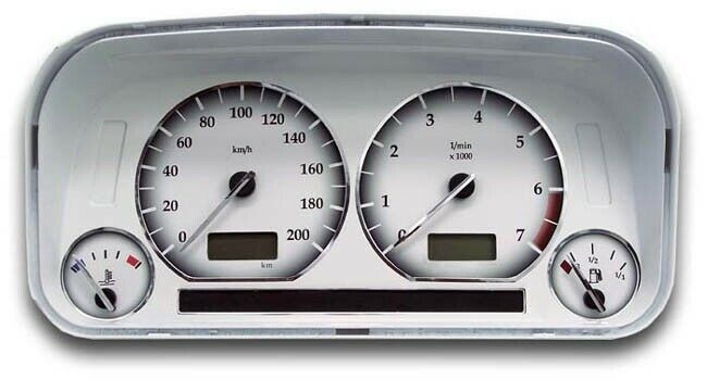 Instrument Cluster Chrome Gauge Frames Set Mk3