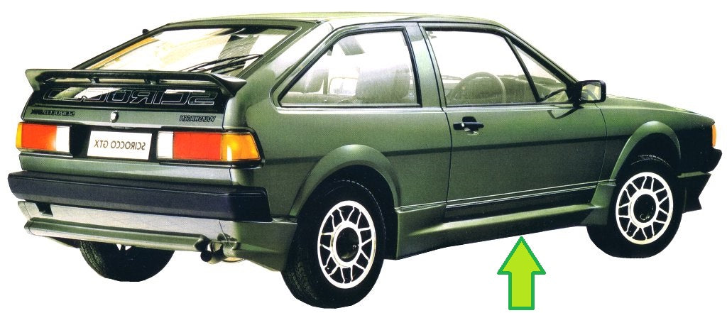 Kamei X1 Right Side Side Skirt Scirocco Mk2
