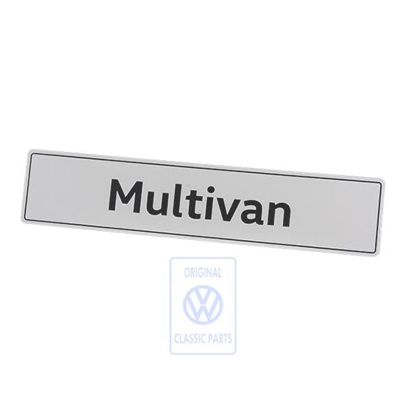 Multivan Showroom Licence Plate