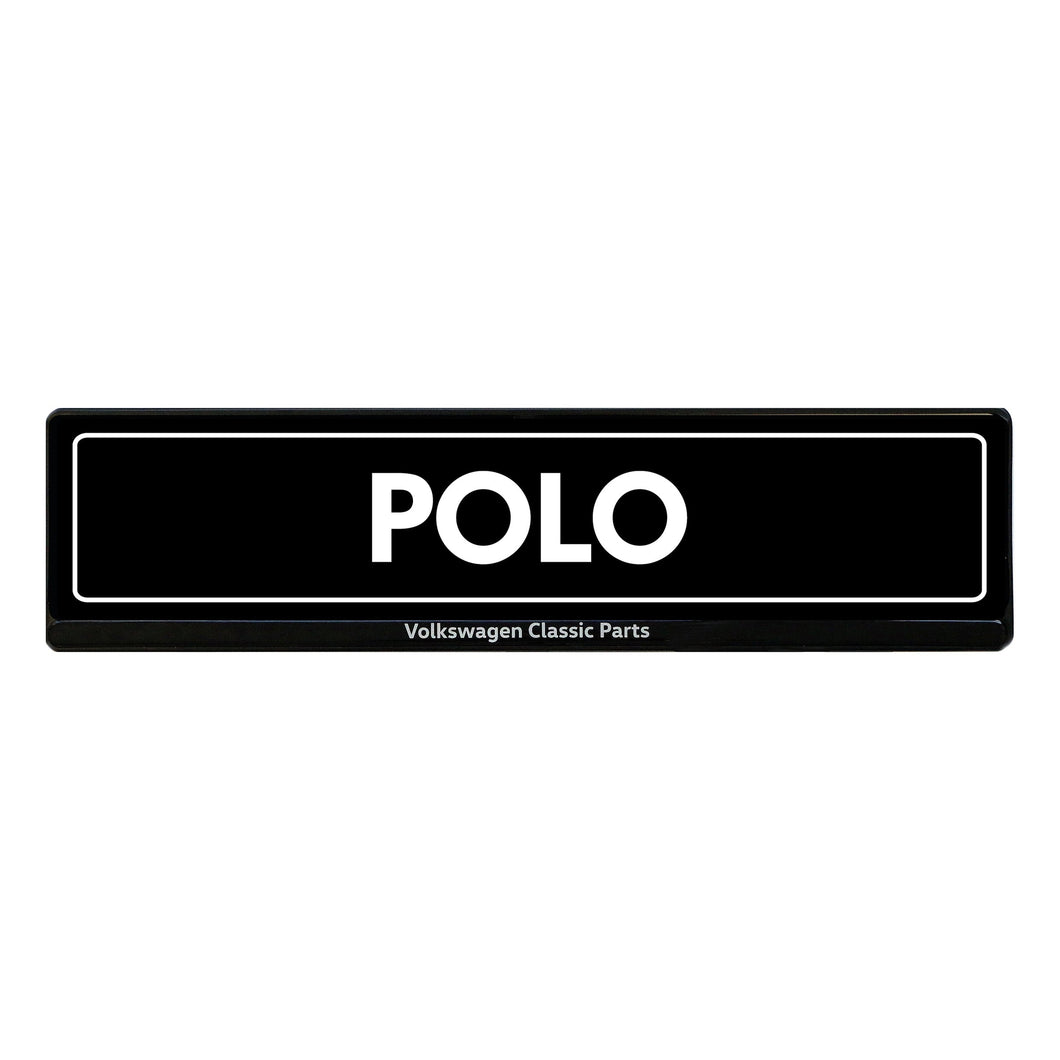 Polo Showroom Licence Plate