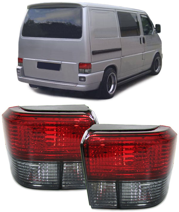 Clear Red/Smoked Tail Light Set VW T4 Bus