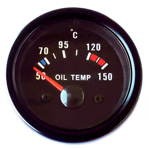 Retro Look Oil Temperature Gauge 52mm