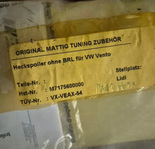 Load image into Gallery viewer, Mattig Rear Spoiler Jetta Mk3
