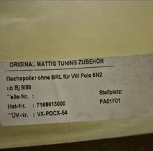 Load image into Gallery viewer, Mattig Rear Spoiler Polo 6n2
