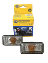 Load image into Gallery viewer, Hella Magic Color Black Blinker Set Golf/Jetta Mk3
