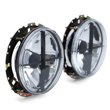 Load image into Gallery viewer, Smoked Clear Glass Crosshair Headlight Set T2/T3 Bus
