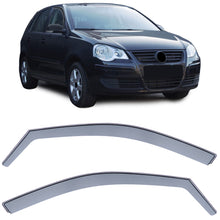 Load image into Gallery viewer, Smoked Front Door Wind Deflector Set VW Polo 9N
