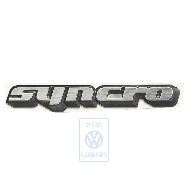 Syncro Rear Badge VW Bus T3